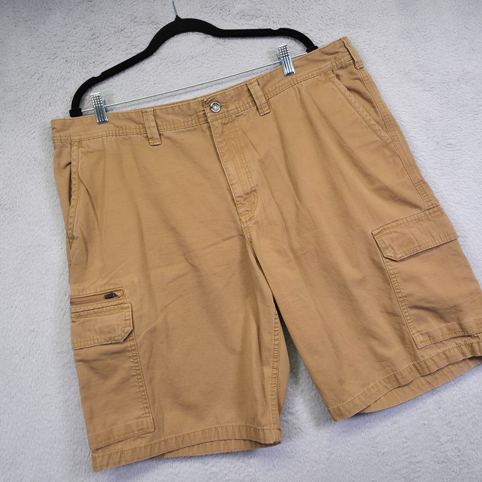 Eddie Bauer Cargo Shorts Mens 40 Brown Ripstop Utility Hiking Outdoor Sport Work